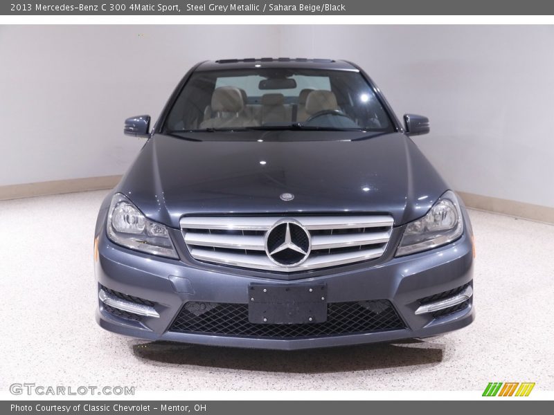 Steel Grey Metallic / Sahara Beige/Black 2013 Mercedes-Benz C 300 4Matic Sport