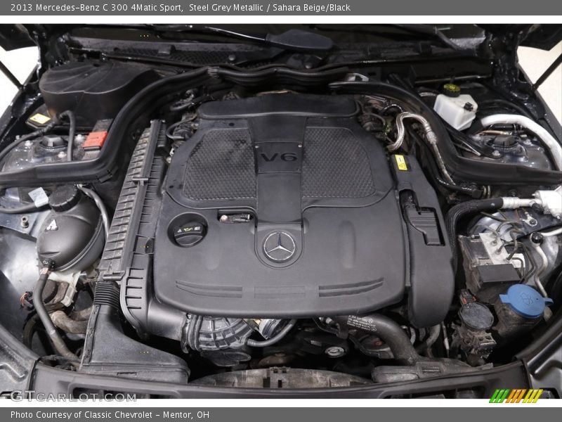 Steel Grey Metallic / Sahara Beige/Black 2013 Mercedes-Benz C 300 4Matic Sport