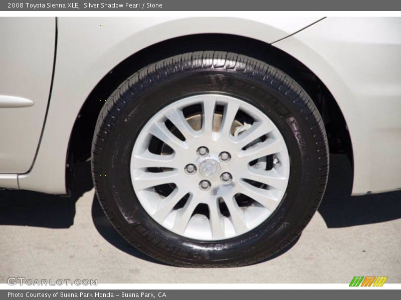 Silver Shadow Pearl / Stone 2008 Toyota Sienna XLE