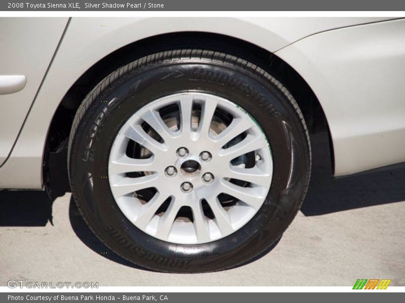 Silver Shadow Pearl / Stone 2008 Toyota Sienna XLE