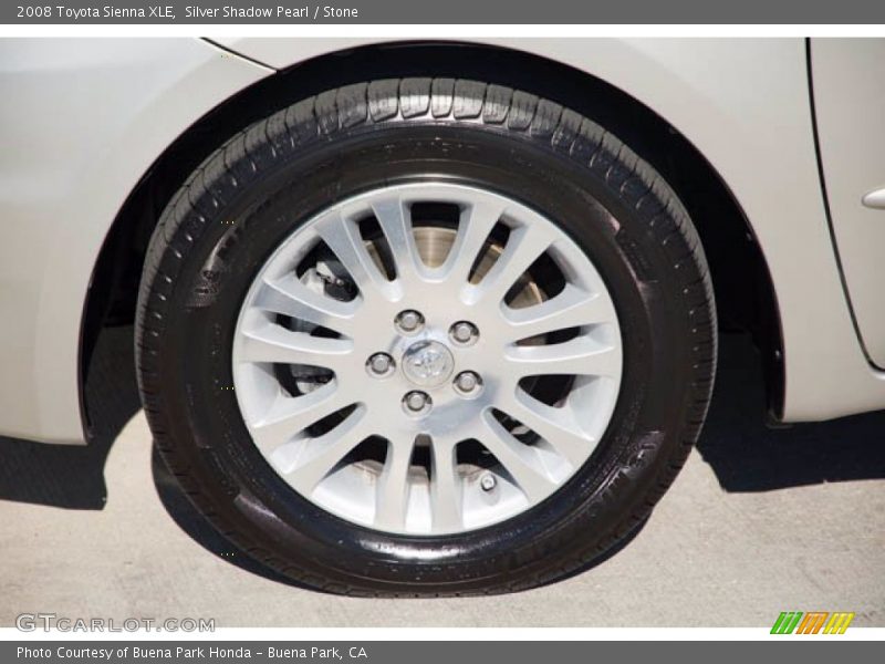 Silver Shadow Pearl / Stone 2008 Toyota Sienna XLE