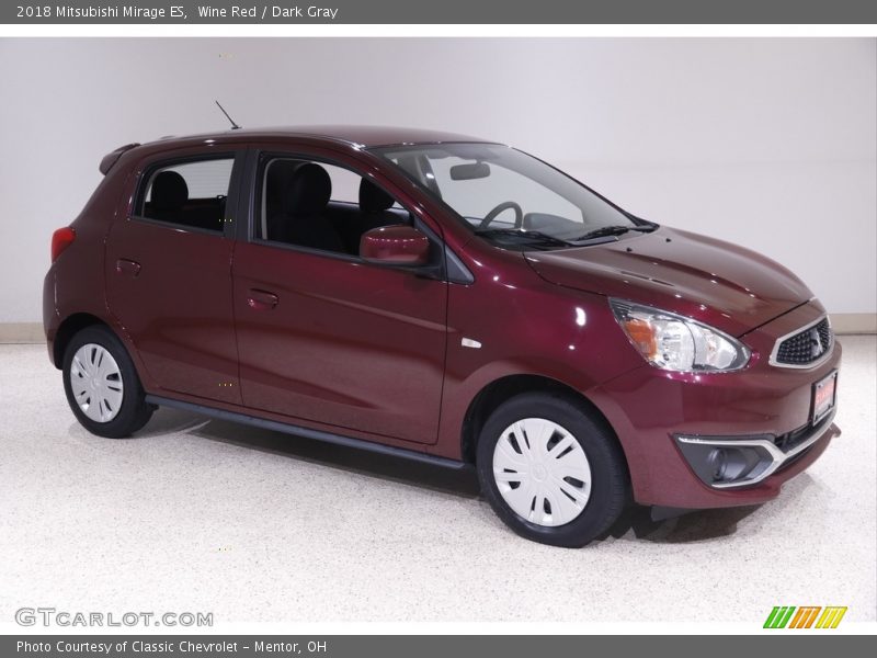 Wine Red / Dark Gray 2018 Mitsubishi Mirage ES