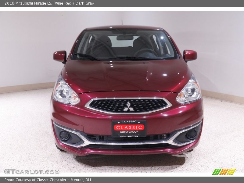 Wine Red / Dark Gray 2018 Mitsubishi Mirage ES
