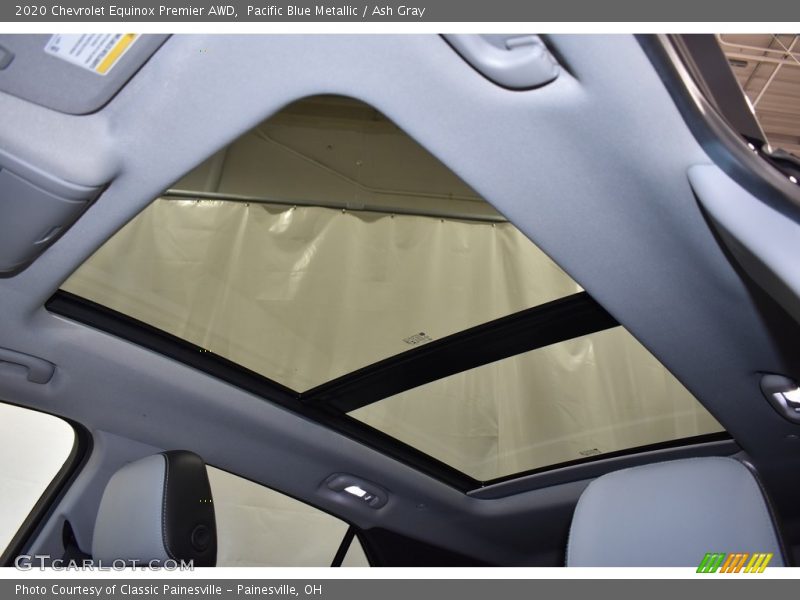 Pacific Blue Metallic / Ash Gray 2020 Chevrolet Equinox Premier AWD