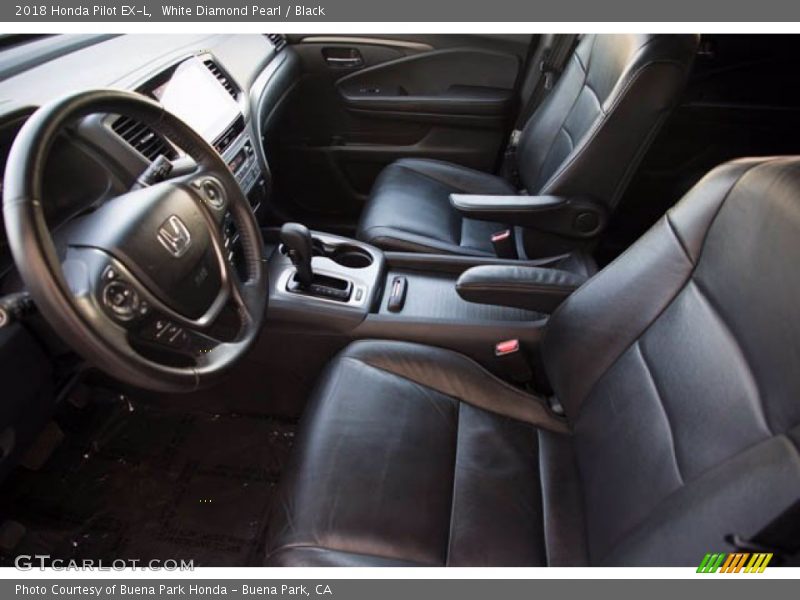 White Diamond Pearl / Black 2018 Honda Pilot EX-L