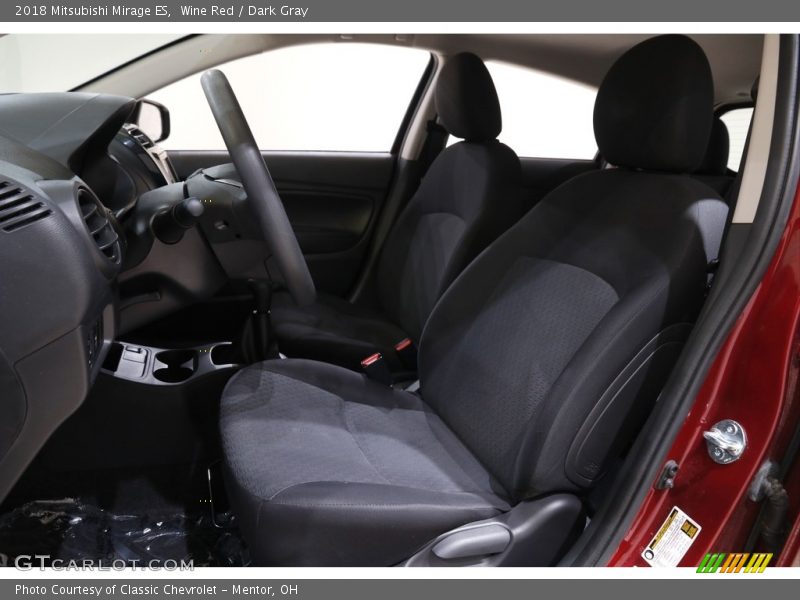 Wine Red / Dark Gray 2018 Mitsubishi Mirage ES