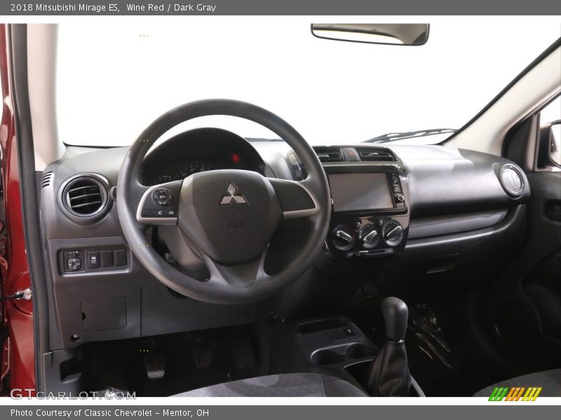 Wine Red / Dark Gray 2018 Mitsubishi Mirage ES