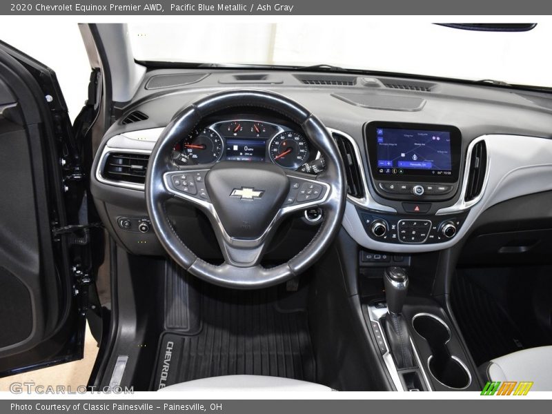 Pacific Blue Metallic / Ash Gray 2020 Chevrolet Equinox Premier AWD