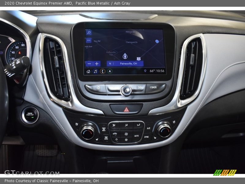 Pacific Blue Metallic / Ash Gray 2020 Chevrolet Equinox Premier AWD