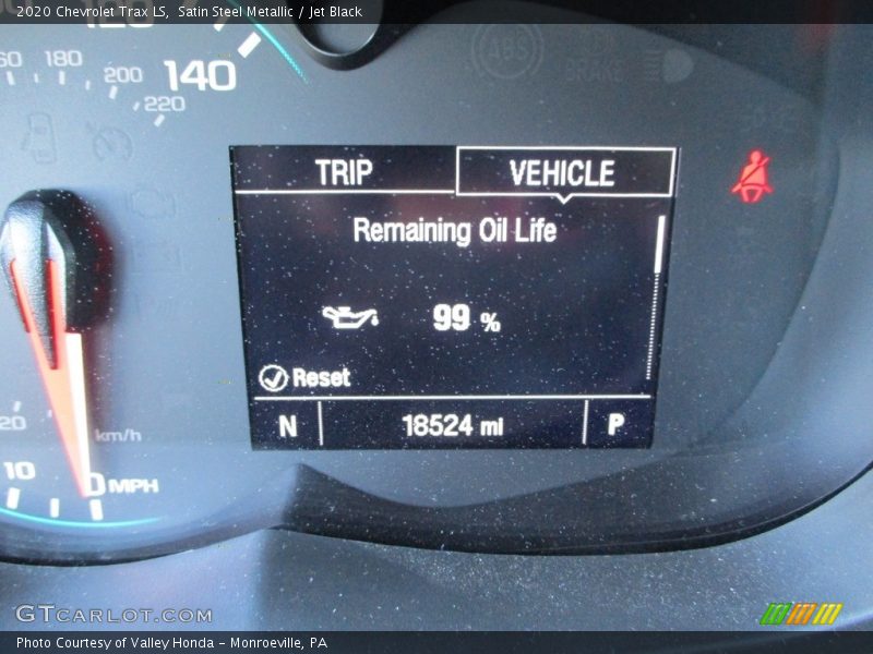 Satin Steel Metallic / Jet Black 2020 Chevrolet Trax LS