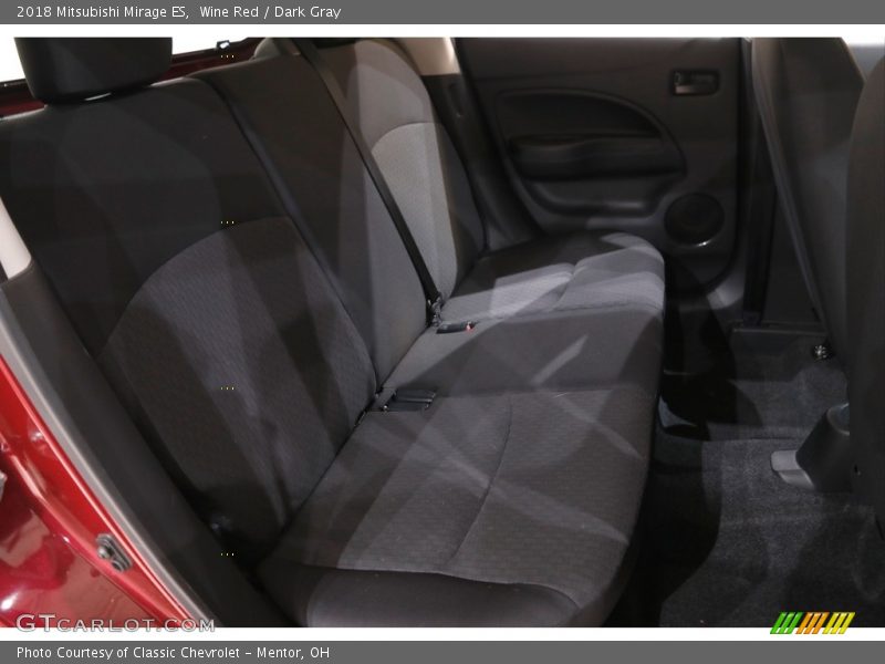Wine Red / Dark Gray 2018 Mitsubishi Mirage ES