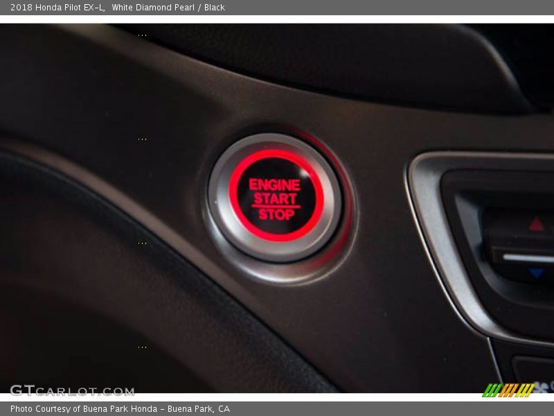 White Diamond Pearl / Black 2018 Honda Pilot EX-L