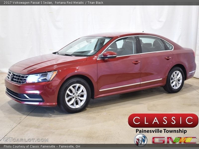 Fortana Red Metallic / Titan Black 2017 Volkswagen Passat S Sedan