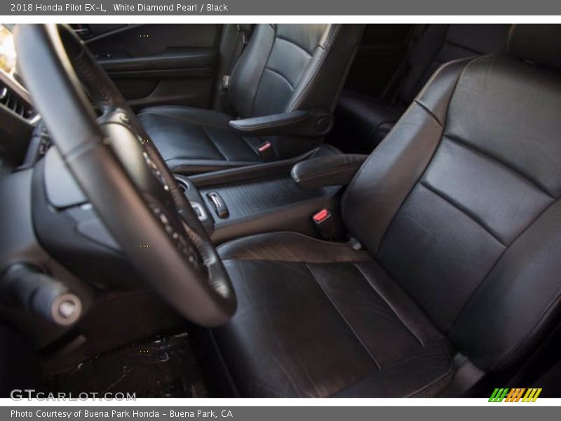 White Diamond Pearl / Black 2018 Honda Pilot EX-L