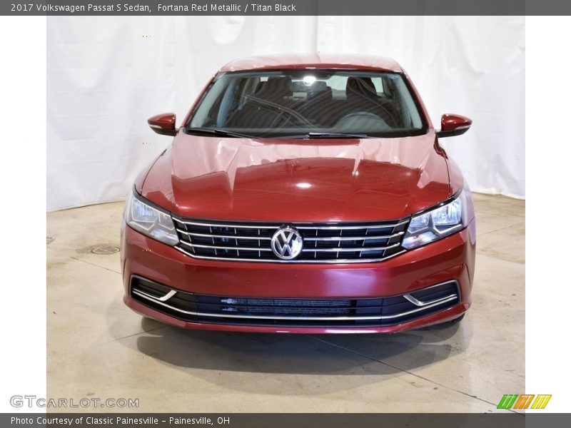 Fortana Red Metallic / Titan Black 2017 Volkswagen Passat S Sedan