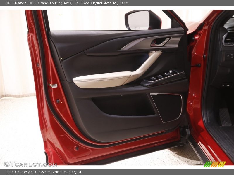 Soul Red Crystal Metallic / Sand 2021 Mazda CX-9 Grand Touring AWD