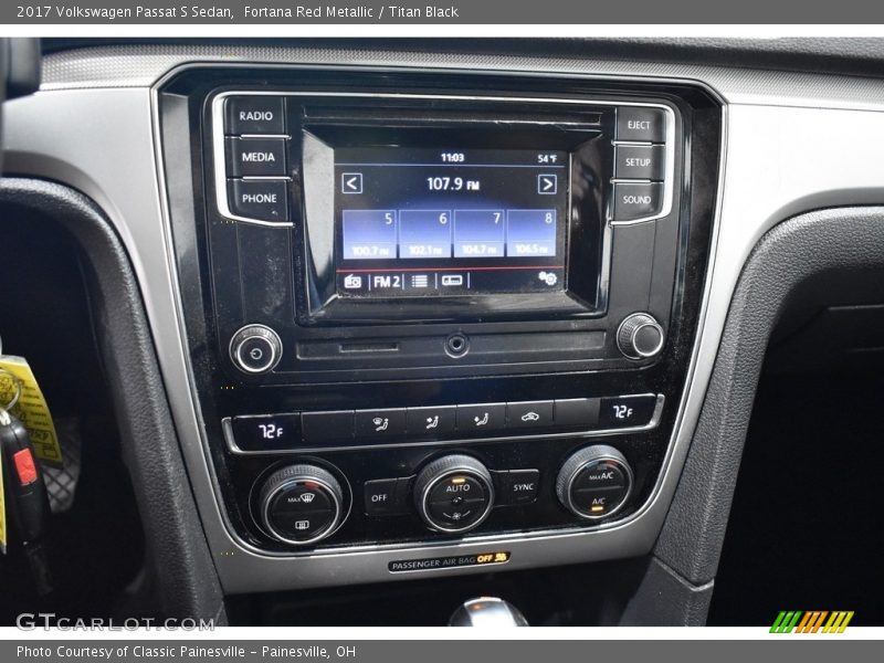 Fortana Red Metallic / Titan Black 2017 Volkswagen Passat S Sedan