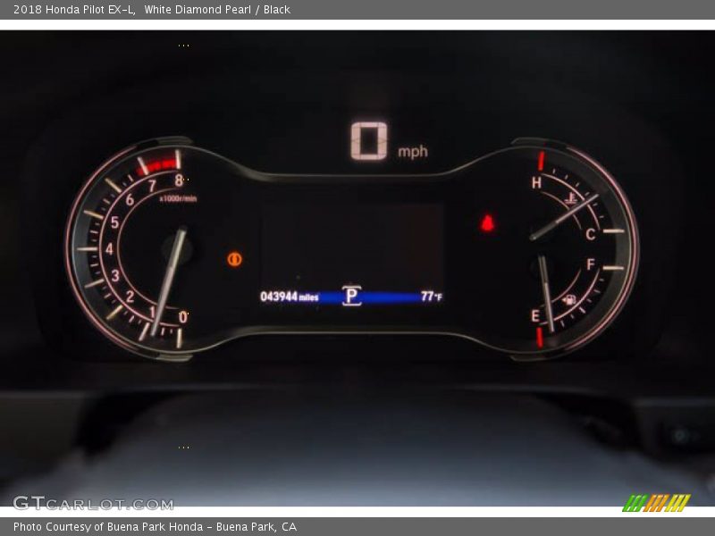  2018 Pilot EX-L EX-L Gauges