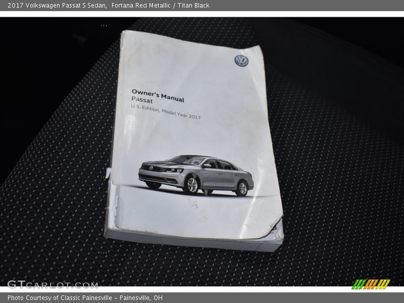 Fortana Red Metallic / Titan Black 2017 Volkswagen Passat S Sedan