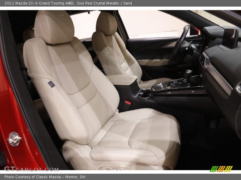 Soul Red Crystal Metallic / Sand 2021 Mazda CX-9 Grand Touring AWD