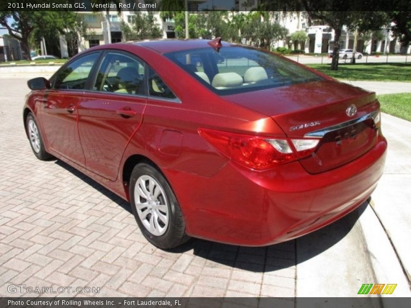 Venetian Red / Camel 2011 Hyundai Sonata GLS