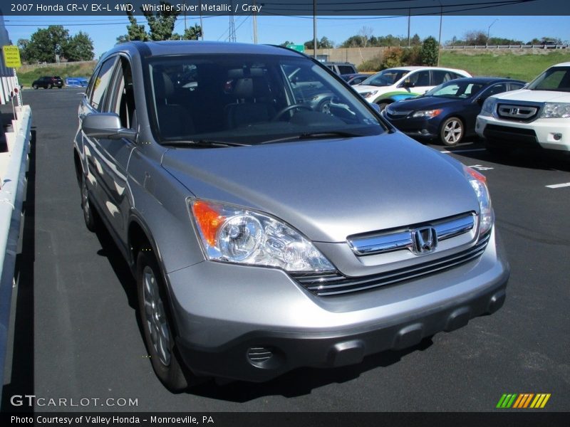 Whistler Silver Metallic / Gray 2007 Honda CR-V EX-L 4WD