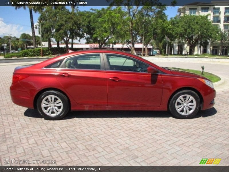 Venetian Red / Camel 2011 Hyundai Sonata GLS