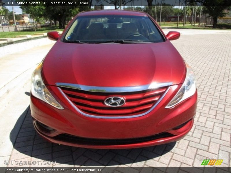 Venetian Red / Camel 2011 Hyundai Sonata GLS