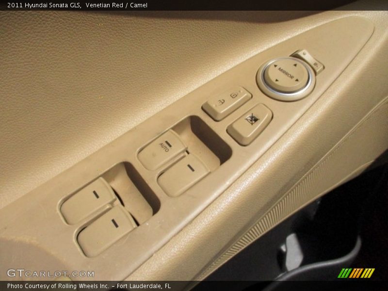 Venetian Red / Camel 2011 Hyundai Sonata GLS