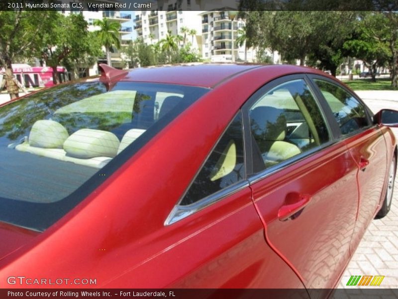 Venetian Red / Camel 2011 Hyundai Sonata GLS