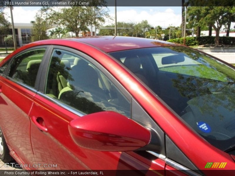 Venetian Red / Camel 2011 Hyundai Sonata GLS