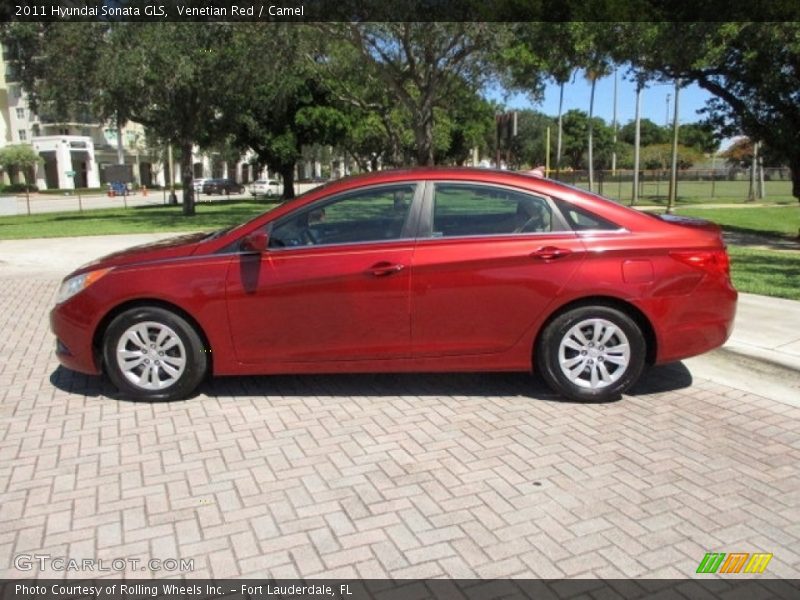 Venetian Red / Camel 2011 Hyundai Sonata GLS