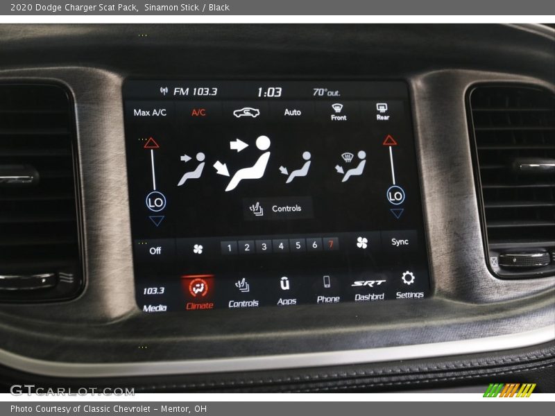 Sinamon Stick / Black 2020 Dodge Charger Scat Pack