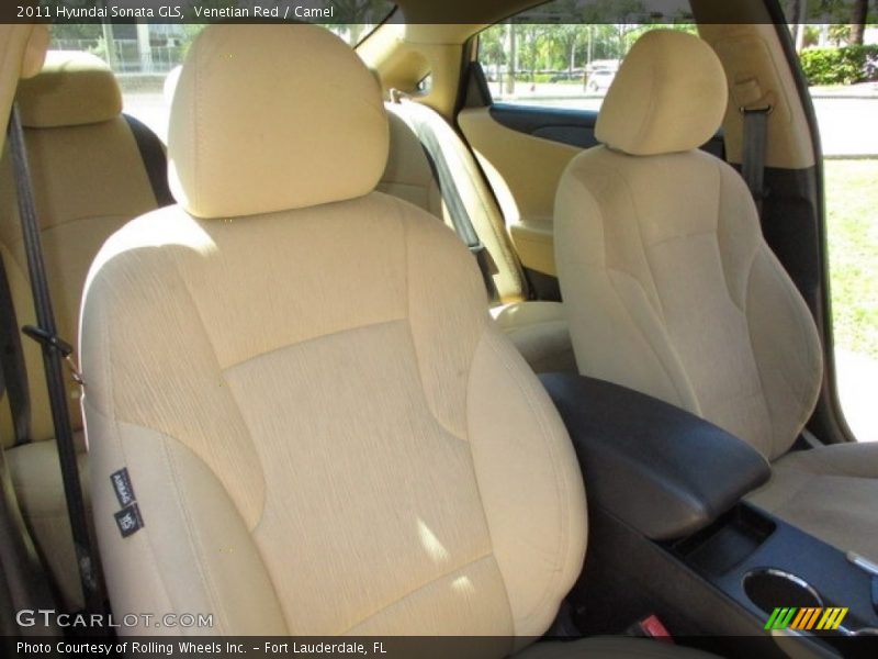 Venetian Red / Camel 2011 Hyundai Sonata GLS