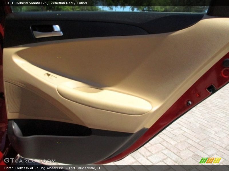 Venetian Red / Camel 2011 Hyundai Sonata GLS