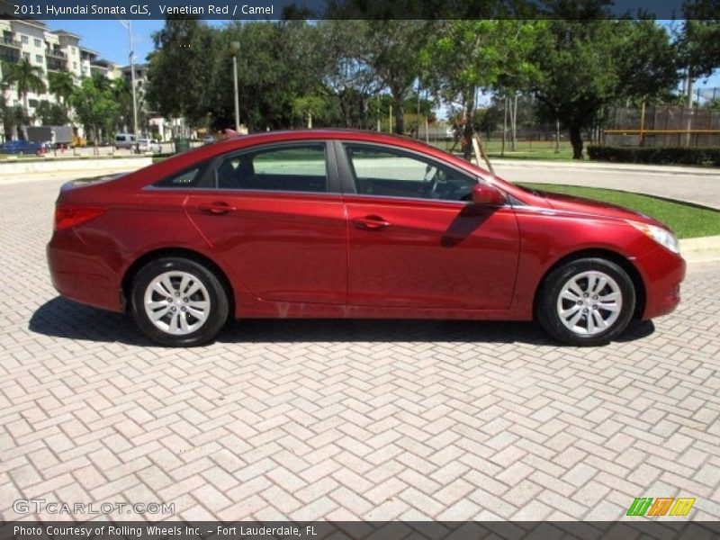 Venetian Red / Camel 2011 Hyundai Sonata GLS