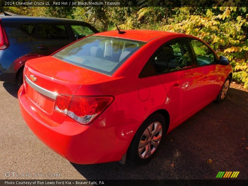 Red Hot / Jet Black/Medium Titanium 2014 Chevrolet Cruze LS