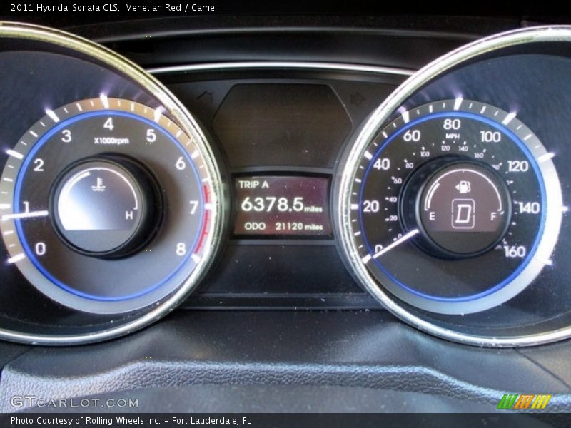 Venetian Red / Camel 2011 Hyundai Sonata GLS