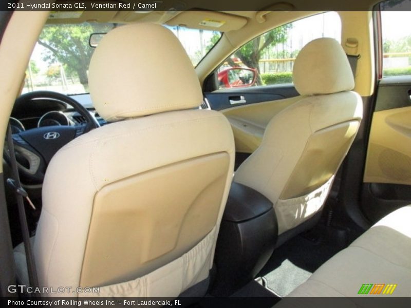 Venetian Red / Camel 2011 Hyundai Sonata GLS