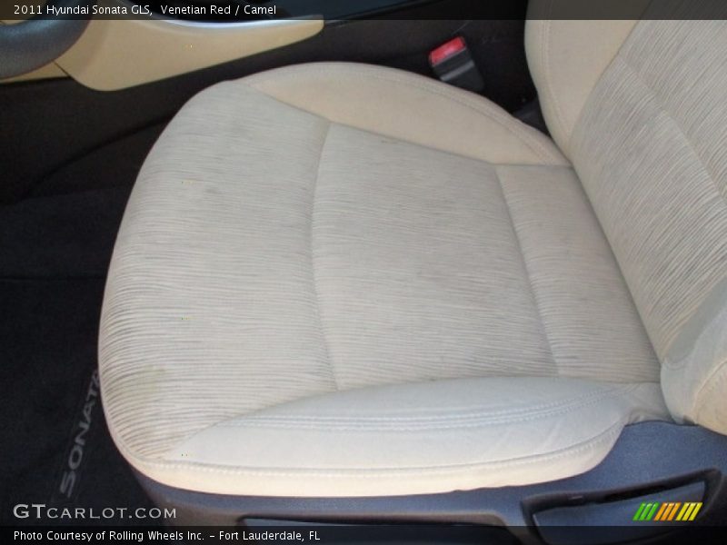 Venetian Red / Camel 2011 Hyundai Sonata GLS