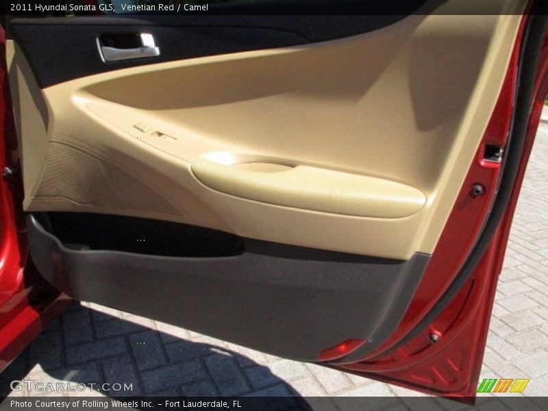 Venetian Red / Camel 2011 Hyundai Sonata GLS