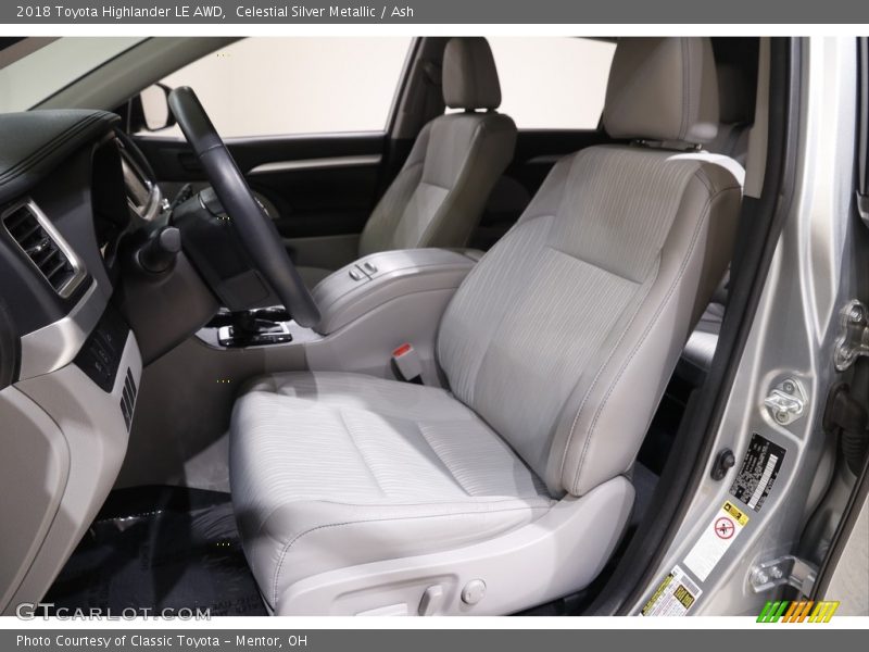 Celestial Silver Metallic / Ash 2018 Toyota Highlander LE AWD