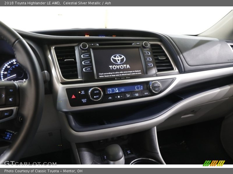 Celestial Silver Metallic / Ash 2018 Toyota Highlander LE AWD