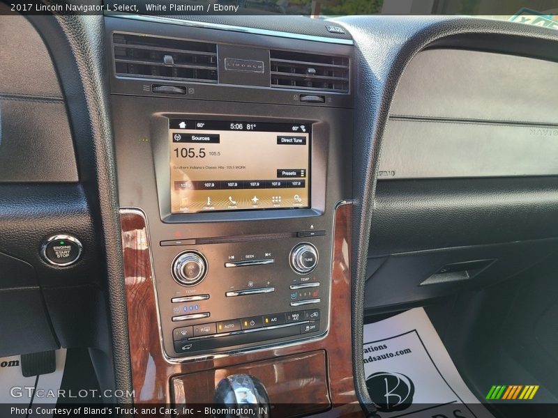 White Platinum / Ebony 2017 Lincoln Navigator L Select