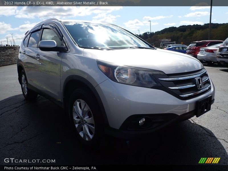 Alabaster Silver Metallic / Black 2012 Honda CR-V EX-L 4WD