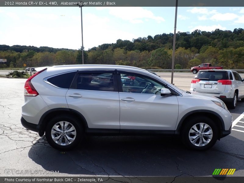 Alabaster Silver Metallic / Black 2012 Honda CR-V EX-L 4WD