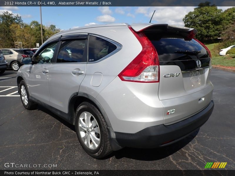 Alabaster Silver Metallic / Black 2012 Honda CR-V EX-L 4WD