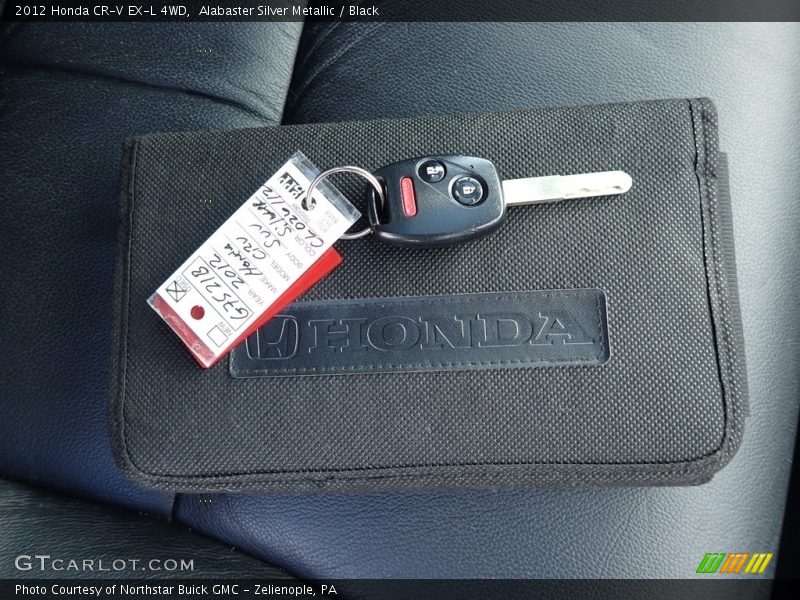 Alabaster Silver Metallic / Black 2012 Honda CR-V EX-L 4WD