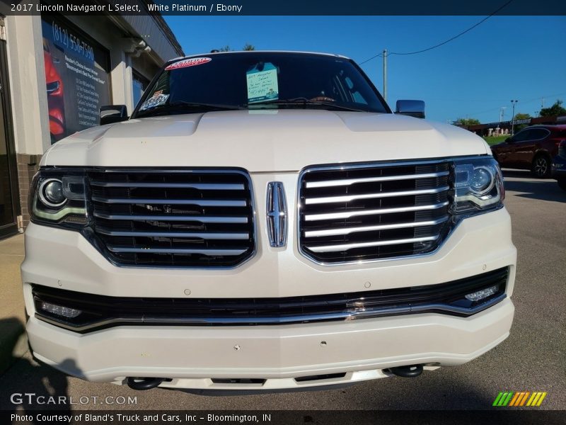 White Platinum / Ebony 2017 Lincoln Navigator L Select