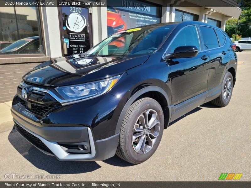 Crystal Black Pearl / Gray 2020 Honda CR-V EX AWD